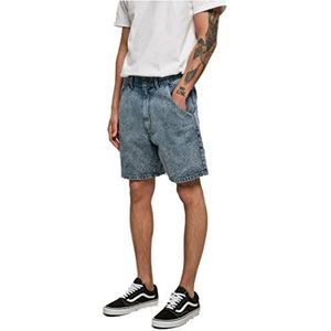 Urban Classics Heren Jeans Shorts van biologisch katoen voor mannen Organic Denim in 3 kleuren, maten 28-44 lichtblauw gewassen 46, Lichtblauw gewassen hemelsblauw