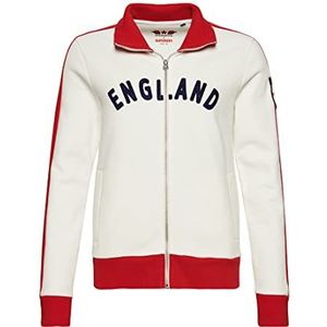 Superdry RS Football England Track Top Dameshemd, Wit (Winter White), 38, Wit (Winter White)