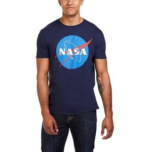 Nasa Heren T - Shirt CIRCLE LOGO, Blauw (marine marine), XL