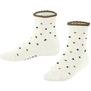 FALKE Multidot Korte sokken voor kinderen, uniseks, katoen, duurzaam, wit, blauw, meerdere kleuren, lage kleuren, met fantasie-patroon, stippen, 1 paar, wit (off-white 2040)