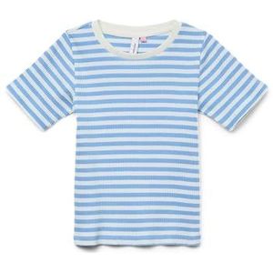 Vero Moda Girl Vmvilma Ss Top JRS Girl, bleu azur, 158-164