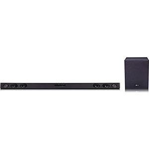 LG SQC2 Soundbar TV 300 W, 2,1 kanalen met draadloze subwoofer, Dolby Digital Soundbar, Bluetooth, optische ingang, 3,5 mm AUX-ingang, USB