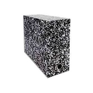 Exacompta - Ref. 89826E, 1 Annonay-transferbox in gelakt bedrukt papier, 120 mm rug, metalen oogje, voor A4-formaat, afmetingen 25.5 x 34 x 12 cm, witte kleur, gemonteerd geleverd
