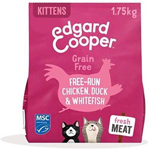 Edgard & Cooper Droogvoer voor kittens - kip, eend en witvis 1,75 kg - vers vlees, graanvrij, eiwitrijk en MSC-gecertificeerd