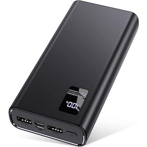 Power Bank 24.000 mAh, klein maar krachtig (USB C-uitgang en ingang), 5 A, powerbank met snellaadfunctie, grote capaciteit, compatibel met iPhone 14, 13, 12, Samsung, Apple Xiaomi