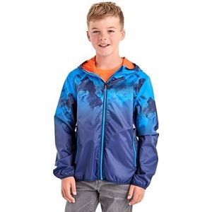 Killtec Lyse Bys Jckt B functionele jas/regenjas met capuchon, opvouwbaar Fille, neonblauw