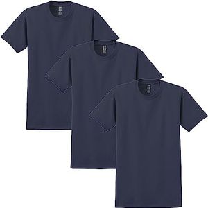 Gildan Heren T-shirt van katoen, ultra stijl, G2000, 3 stuks, Navy Blauw