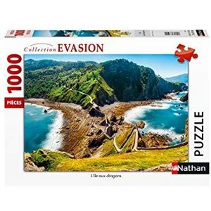 Nathan - Puzzel voor volwassenen - puzzel N 1000 p - drakeneiland - volwassenen en kinderen vanaf 14 jaar - premium puzzel - fantastisch - 87631
