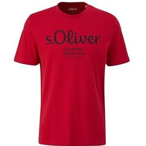 s.Oliver 2139909 T-shirt voor heren, Rood 31d1