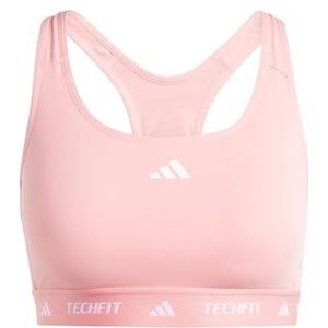 adidas Powerreact Medum Support Techfit Soutien-gorge d'entraînement à maintien moyen pour femme, Semi Pink Spark, L C-D