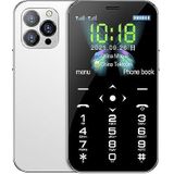 DAM Mini D13 3G mobiele telefoon, 128 MB ROM, 1,8 inch display, dual simkaart, 3,9 x 0,9 x 8,2 cm, kleur: wit
