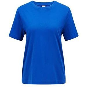 Boss Ecosa Relaxed-Fit T-shirt van biologisch katoen jersey, voor dames, lichtblauw, S, Lichtblauw
