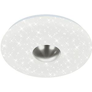 Briloner Leuchten - LED plafondlamp sterrendecor 18W 2200lm 4000K wit mat nikkel 3477-012