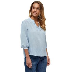 Peppercorn Dames Emma blouse met 3/4 mouwen, 2284 Skyway Blue