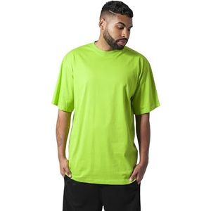 Urban Classics Oversized T-shirt met korte mouwen voor heren met vallende schouders, 100% katoenen jersey, Lime Groen