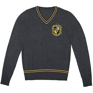 Harry Potter - Hufflepuff - Grijs gebreide sweater - Large