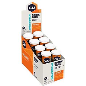 GU Brew Hydration Tabs (elektrolytische bruistabletten), oranje, 8 stuks (8 x 12 tabletten)