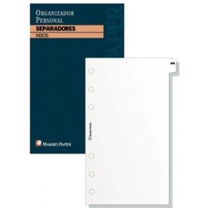 PVC/polypropylène marque Plus Office modèle SEPARATEURS AGENDA MK MEDIANA 6TAL