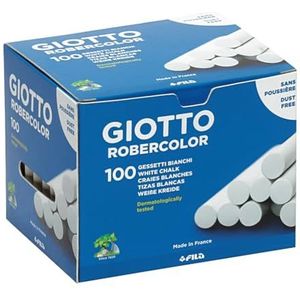 GIOTTO 538800 ROBERCOLOR CHALKS WHIT 100 dozen, wit