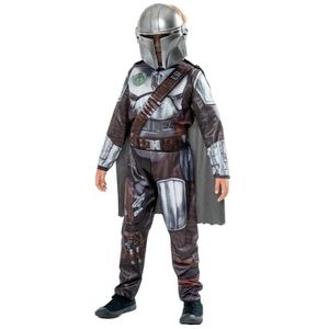 Rubies - Officieel Star Wars - luxe kostuum The Mandalorian (kinder) - maat 9 - 10 jaar