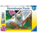 Puzzel Wit Katje 200 XXL Stukjes (Ravensburger)