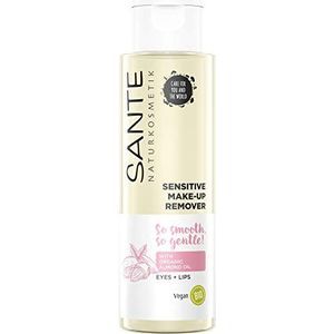 Sante Naturkosmetik, Sensitive make-up remover voor de gevoelige huid - verwijdert de ogen - ook geschikt voor waterdichte make-up met waardevolle veganistische biologische oliën, transparant, 110 ml