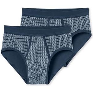 Schiesser Schiesser Herren 2 stuks Sportslip met Eingriff - klassieke herenslips, Indigo_172691