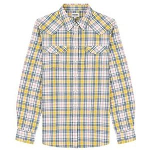 Wrangler REG Western Slim T-shirt voor dames, geel, 3X, geel, Geel.