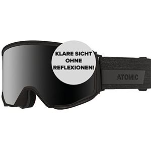 Atomic, All Mountain Skimasker, uniseks, zonlicht, incl. 2 schermen, Large Fit, Quick Click-systeem, Four Q Stereo, zwart/zwart, AN5105966