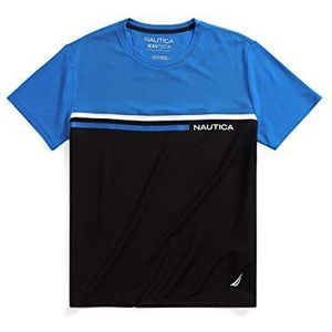 Nautica T-shirt Navtech Colorblock pour homme, Spinner Bleu, M