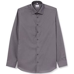Seidensticker X-slim fit shirt met lange mouwen voor heren, grijs.