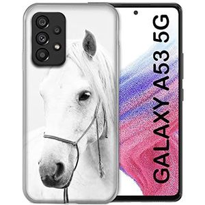 Beschermhoes voor Samsung Galaxy A53 5G, motief: paard, kristal