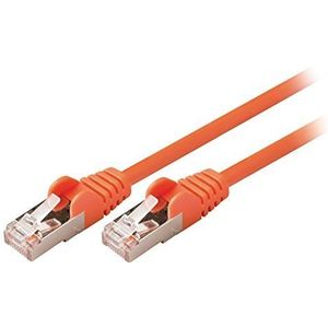 Valueline VLCP85121O05 netwerkkabel 0,5 m Cat5e SF/UTP (S-FTP) oranje - netwerkkabel (0,5 m, Cat5e, SF/UTP (S-FTP), RJ-45, RJ-45, Oranje)