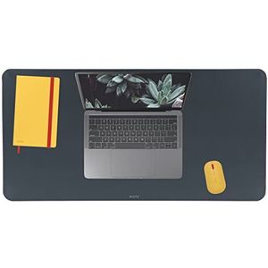 Leitz - Antislip bureaumat, 80 x 40 cm, voor pc/laptops/schermen/toetsenbord/muis, gezellige serie, grijs, 52680089