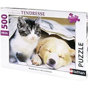 Nathan - Puzzel 500 stukjes - Word wakker - Volwassenen en kinderen vanaf 12 jaar - Hoogwaardige puzzel - Perfecte inbouw - Tederheid collectie - 87129