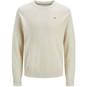 JACK & JONES Jprblurony Knit Crew Neck Jprblurony Knit Crew Neck Heren (1 stuk), Whitecap grijs, XL