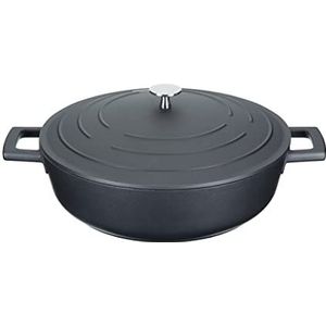 MasterClass Braadpan Laag - 28cm, 4 Liter - Gietaluminium