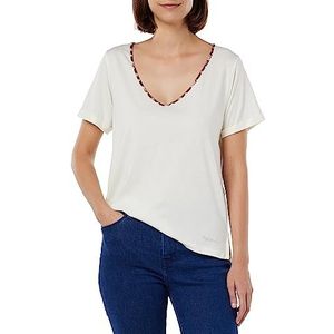 Pepe Jeans Becca T-shirt voor dames, wit (hoes)
