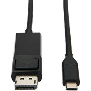 Tripp Lite by Eaton U44-003-DP-BE DisplayPort-adapterkabel M/Thunderbolt 3, Gen 1, afsluitbare aansluiting, 4K DP @ 60Hz, 4: zwart, 0,9m