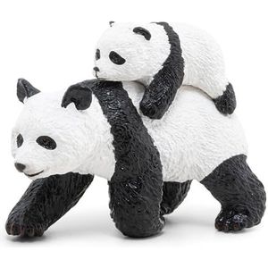 Papo - Panda en haar baby, leven in het wild, dierenfiguur, Papo-50071, panda, medium