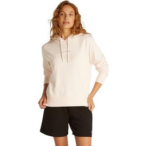CK JEANS MONOLOGO dames hoodie J20J225358, roze (zilveren pioenroos), XL, roze (zilveren pioenroos), XL, Roze (Silver Pioen), XL