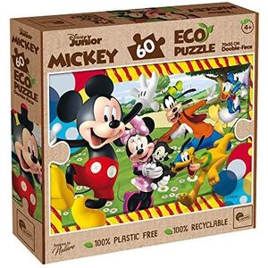 Liscianigiochi - Disney Eco Puzzle DF Mickey Mouse 60, 91850, niet van toepassing