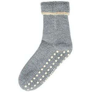 ESPRIT Cozy W HP wollen noppen op de zool, 1 paar sokken voor damespantoffels, Grijs (Mid Grey Melange 3530)