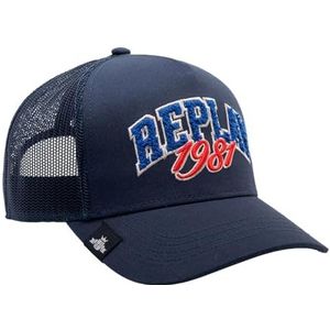 Replay Truckerpet voor heren, 0724 DRESS Blue, één maat, 0724 Jurken Blauw