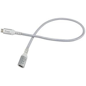 Equip 128376 verlengkabel USB 3.2 Gen 2C naar C, 1m, M/F, 4K/60Hz, 10Gbps, wit