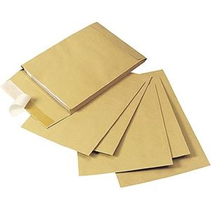 Q-Connect KF3526 Manilla envelop, 30,5 x 25,4 x 2,5 cm, zelfklevend, 100 stuks (import in het Verenigd Koninkrijk)