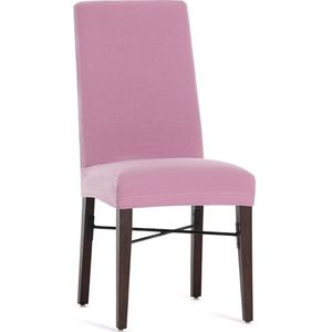 ECOMMERC3 Set van 2 stoelhoezen, bi-elastisch, ademend, 2 stoelhoezen, roze, pasvorm, bescherming tegen dagelijkse slijtage, eenvoudig aan te brengen en te verwijderen