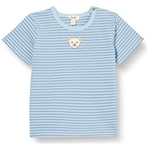 Steiff GOTS Unisex T-shirt met korte mouwen, hemelsblauw, 62, Blauw