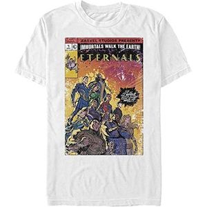 Marvel The Eternals-Vintage Style Comic Cover Organic, Wit, XL, Weiss