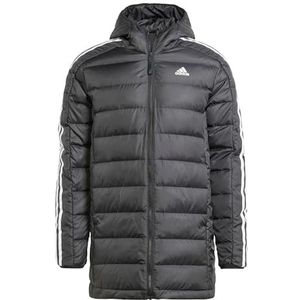 Adidas Essentials 3-Stripes Light Down Hooded Parka, donsjack voor heren, volwassenen